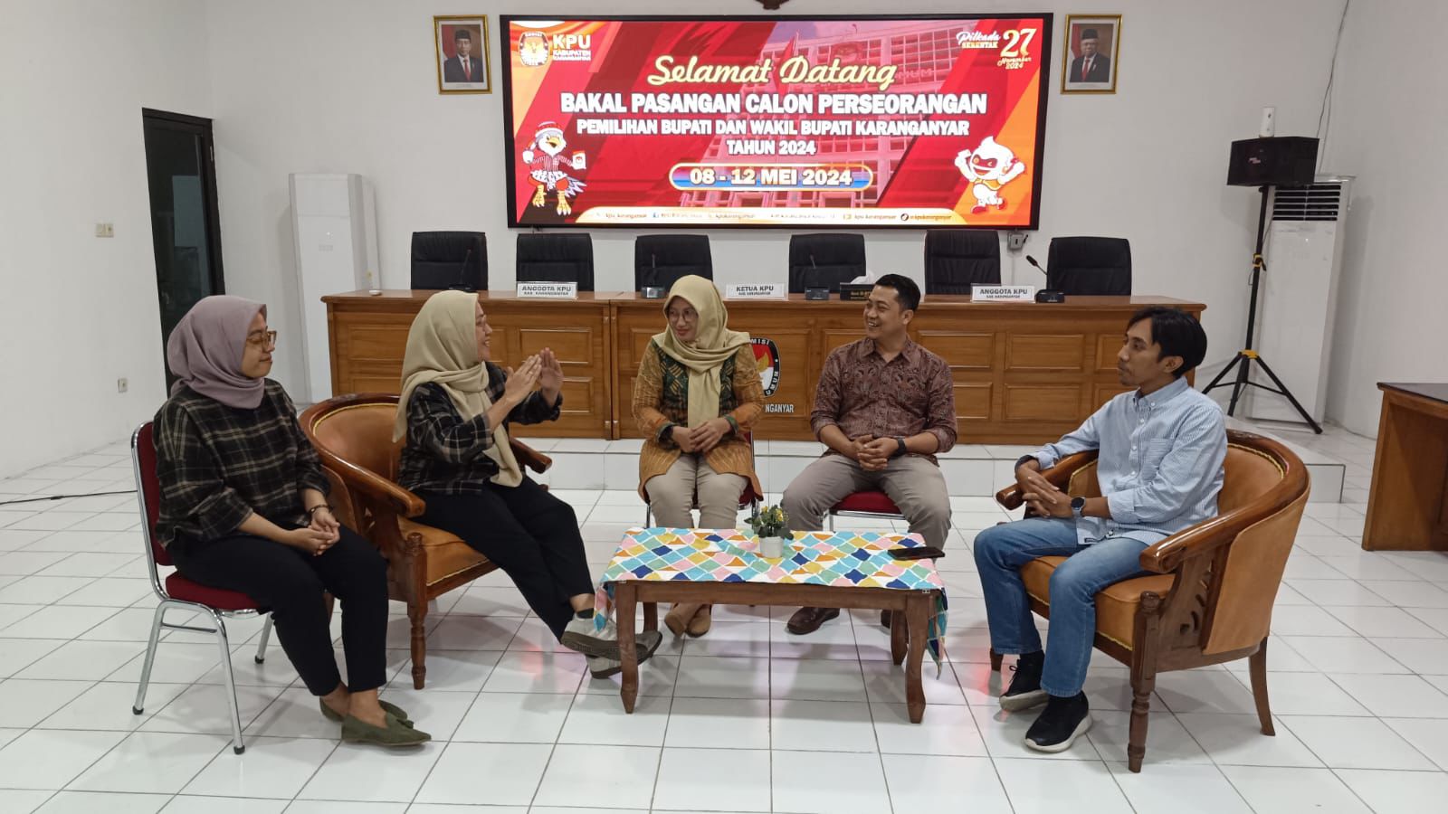 Bawaslu Karanganyar Awasi Penerimaan Penyerahan Syarat Dukungan Bacalon Perseorangan Bupati & Wakil Bupati