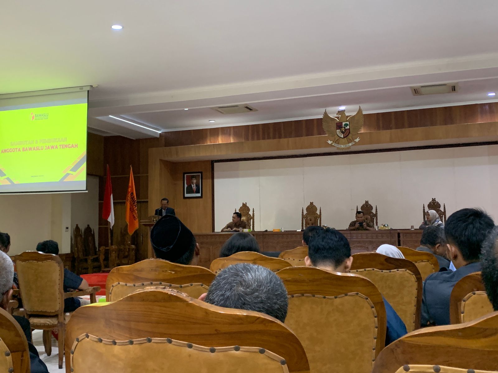 Bawaslu Karanganyar Ikuti Rakor Jateng Persiapan Monev Keterbukaan Informasi Publik 