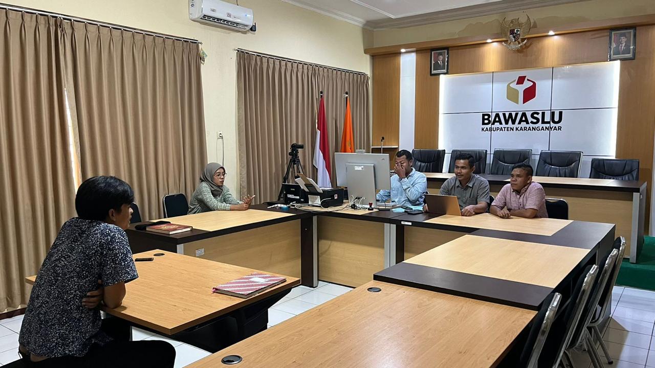 Bawaslu Karanganyar Klarifikasi Dugaan Netralitas Perangkat Desa 