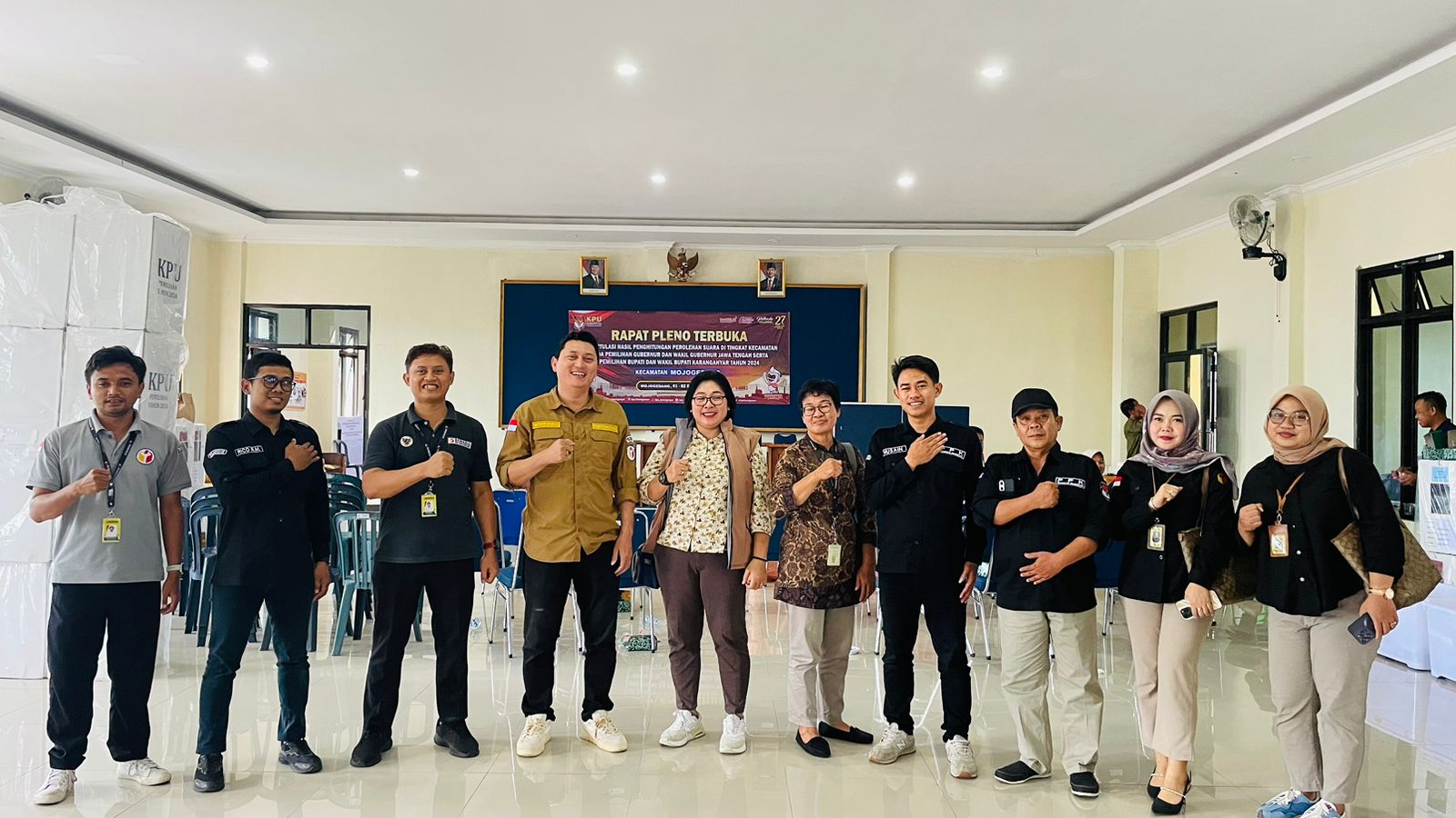 Bawaslu Karanganyar Lakukan Monitoring Rekapitulasi Hitung Suara Tingkat Kecamatan