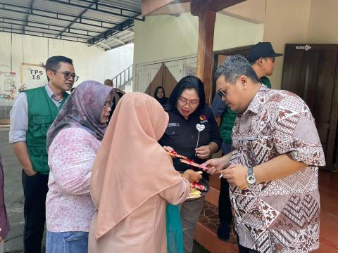 Bawaslu Karanganyar Lakukan Monitoring Pengawasan Pemungutan Suara di TPS