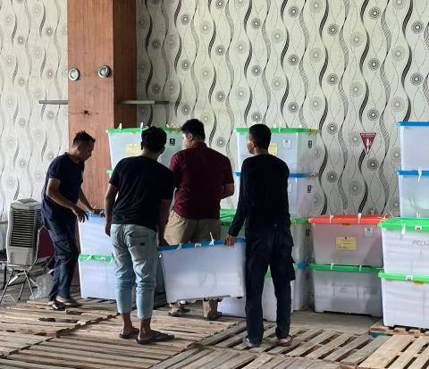 Pengembalian Logistik dari PPK ke KPU Karanganyar 