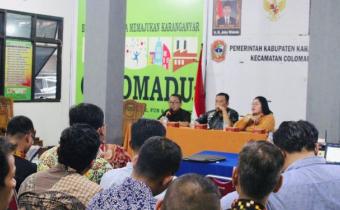 Kegiatan Validasi Data Penanganan Pelanggaran di Kantor Kecamatan Colomadu