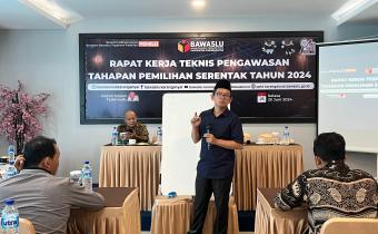 Bawaslu Karanganyar Laksanakan Raker Teknis Pengawasan Tahapan Pemilihan Tahun 2024