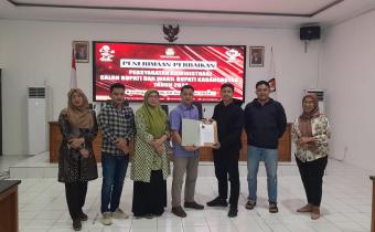 Bawaslu Karanganyar Awasi Penyerahan Perbaikan Berkas Persyaratan Bapaslon Bupati dan Wakil Bupati