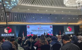 Bawaslu Karanganyar Ikuti Raker Manajemen Resiko